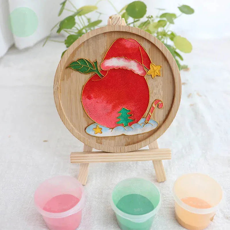 Christmas Coaster Cloisonné Kit – Handmade Holiday Craft Set - OrientCrafted