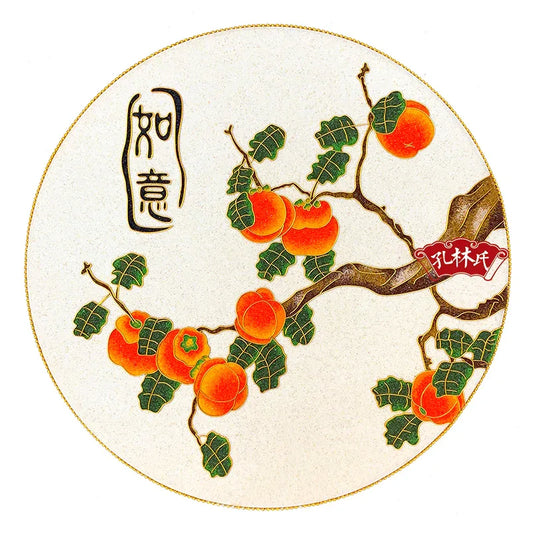 Golden Persimmon Cloisonné Kit Sand Painting DIY Kit - OrientCrafted