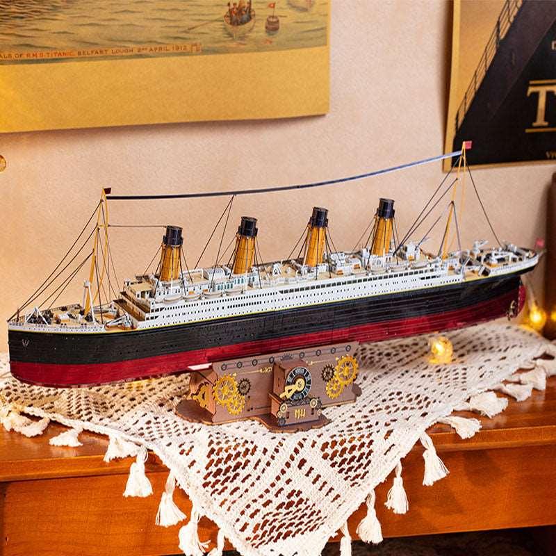Titanic Model L 3D Puzzel Scheepsmodellen Miniatuur Schip 266 Stuks Montage Van Ongeveer 240 Minuten Diy Bouw Kit Modelbouwset Met Led Licht 781248650 Titanic Model L 3D Puzzel Scheepsmodellen Miniatuur Schip 266 Stuks Montage Van Ongeveer 240 Minuten Diy Bouw Kit Modelbouwset Met Led Licht 781248650