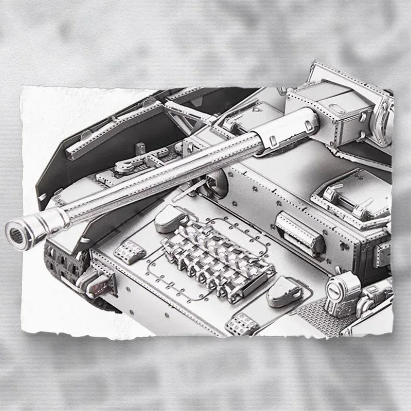 1:48 Panzer IV Tanks H 3D Puzzle Model - OrientCrafted