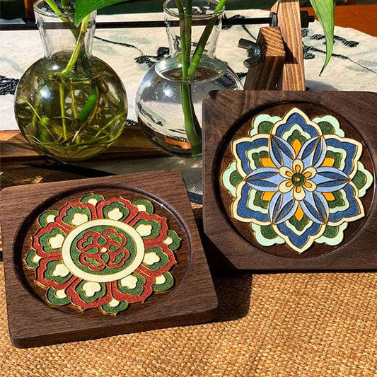 Tea Tray Cloisonné Kit Coasters - OrientCrafted