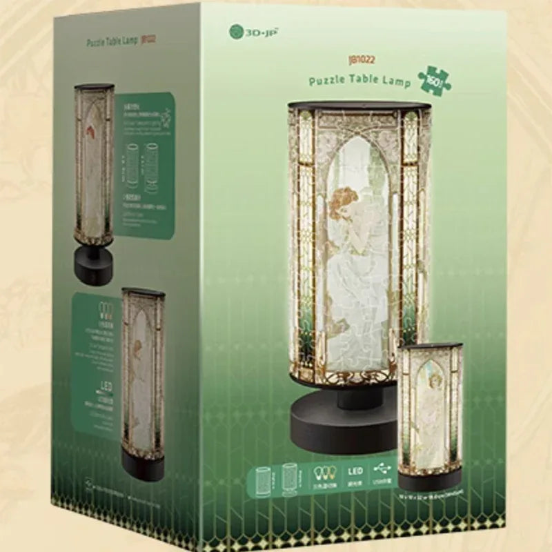 160-Piece Artistic Column Lamp Puzzle | 3D Decorative and Functional Gift - OrientCrafted