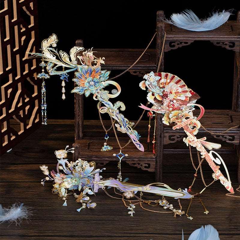 Sword Hairpin 3D Metal Puzzle Model - OrientCrafted
