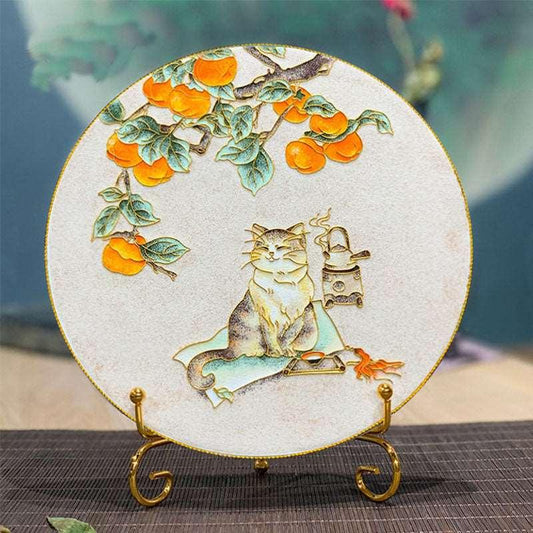 Cat Cloisonné Kit Painting DIY Handmade Kit - OrientCrafted