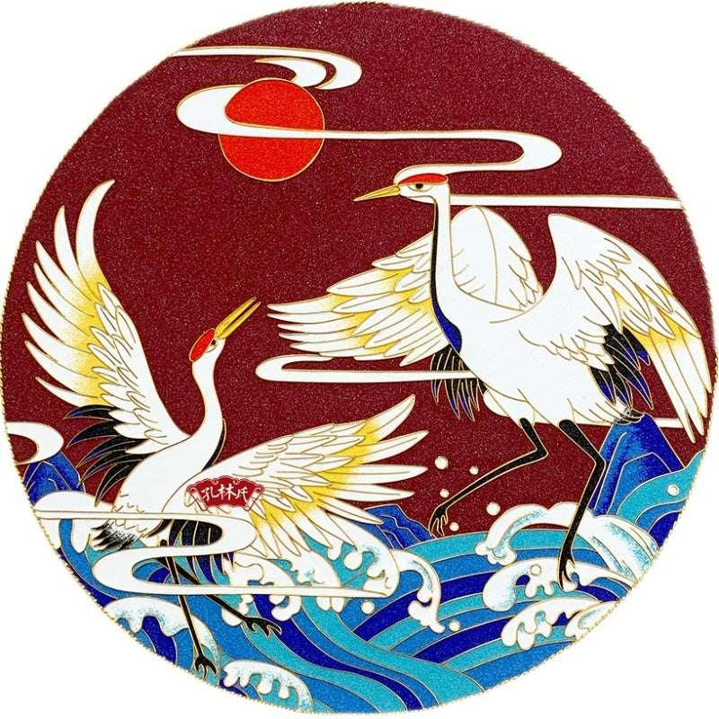 Crane Cloisonné Kit Painting DIY Handmade Kit - OrientCrafted