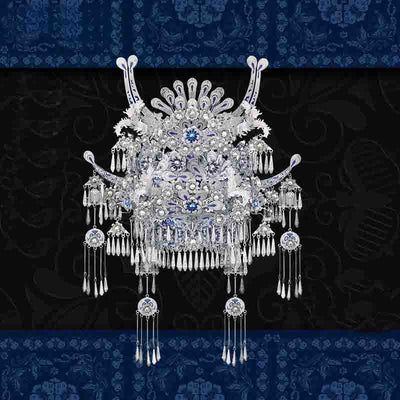 Miao Silver Crown 3D Puzzle Collectible Metal Model - OrientCrafted