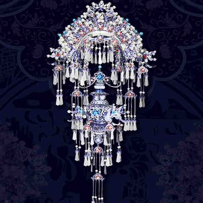 Porcelain Tiara 3D Puzzle Collectible Metal Model Kit - OrientCrafted