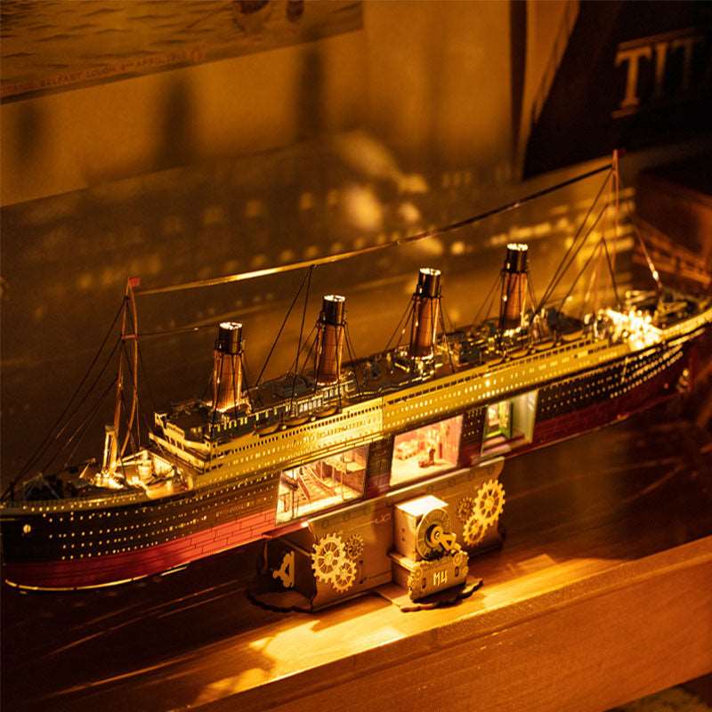 Titanic 3D Puzzle Metal Assembly Model DIY Kit - OrientCrafted