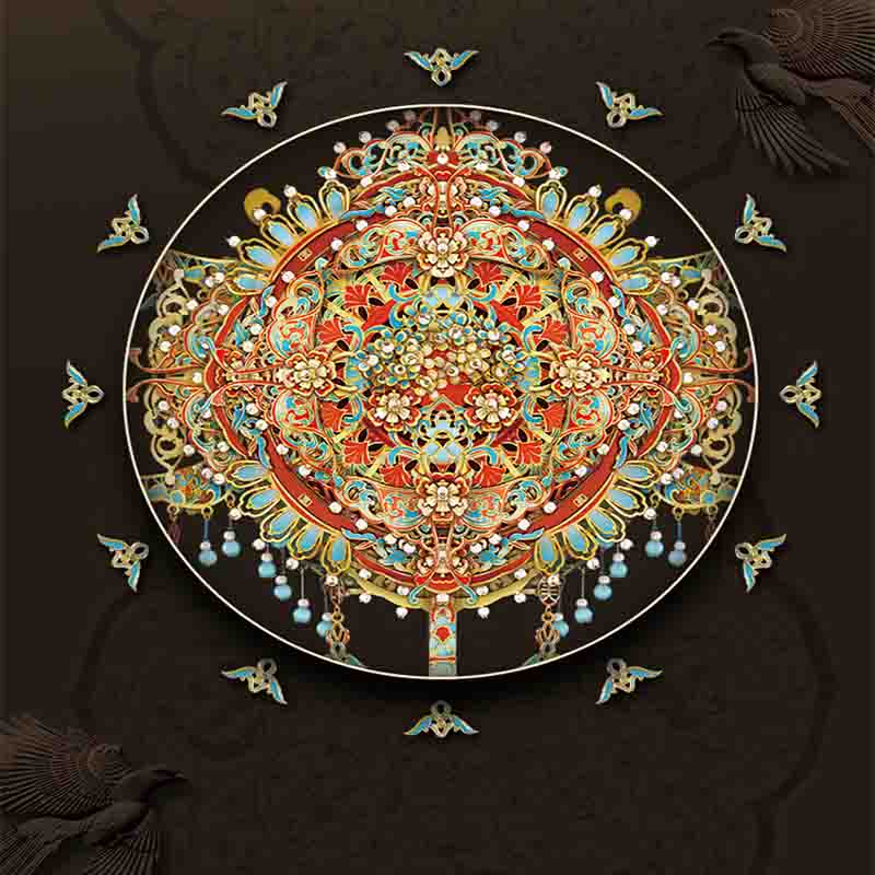 Octagonal Mirror 3D Metal Assembly Model DIY Kit - OrientCrafted