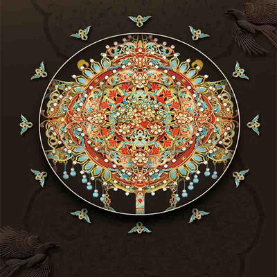 Octagonal Mirror 3D Metal Assembly Model DIY Kit - OrientCrafted
