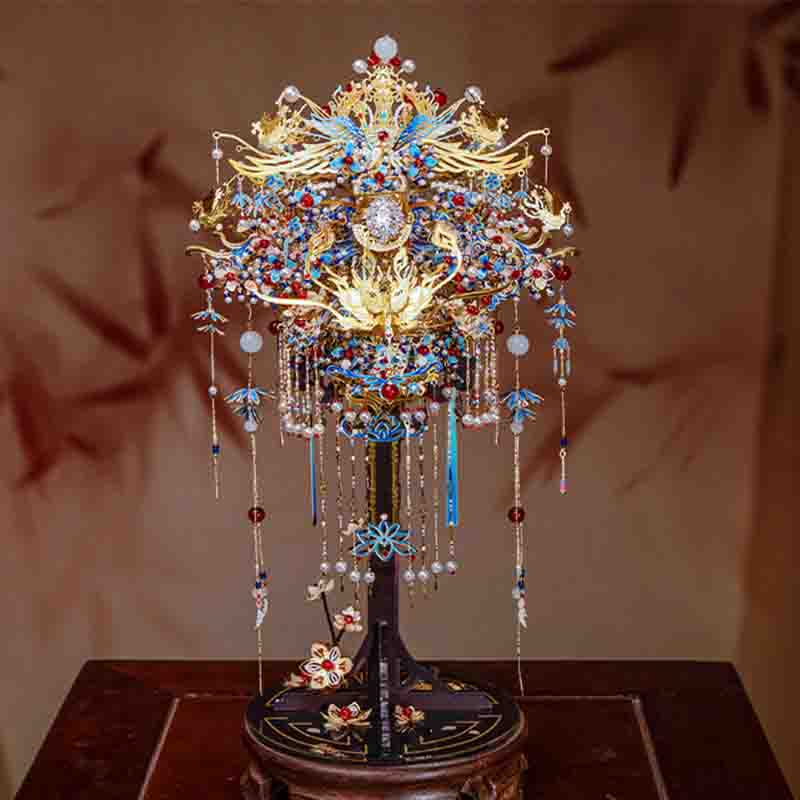 Diamond Phoenix Crown 3D Puzzle Metal Assembly Model DIY Kit - OrientCrafted