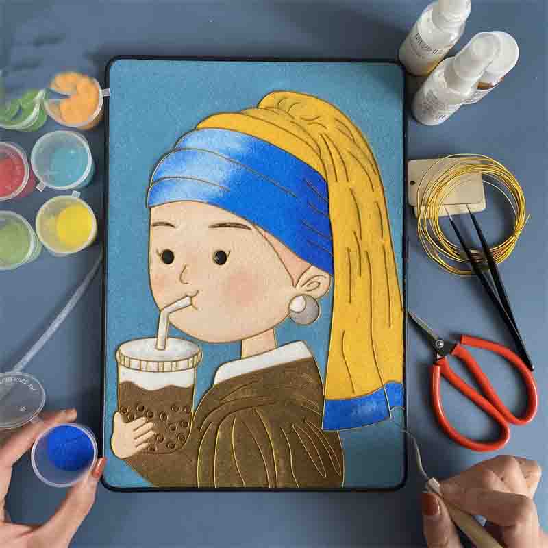 World Famous Masterpieces Cloisonné Enamel Painting DIY Kit - OrientCrafted