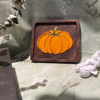 Beginner Pumpkin Coaster Cloisonné Enamel DIY Kit - OrientCrafted