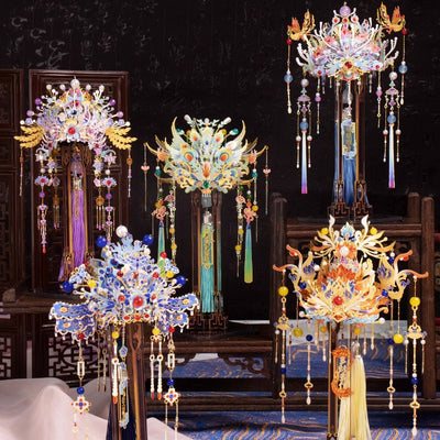 Phoenix Crown Car Ornament 3D Metal Puzzle Assembly Kit - OrientCrafted