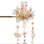 Cat's Carnival Hairpin 3D Metal Puzzle Model DIY Kit - OrientCrafted
