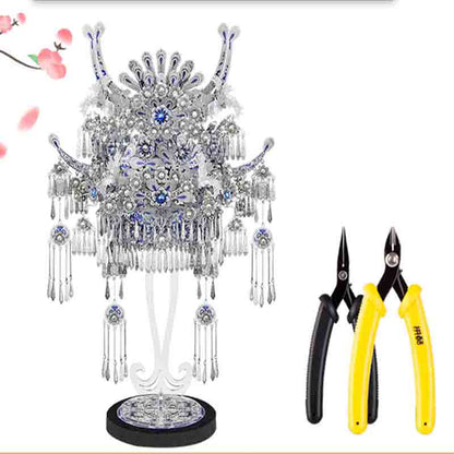 Miao Silver Crown 3D Puzzle Collectible Metal Model