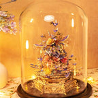 Floral Music Box 3D Puzzle Metal Assembly Model DIY Kit - OrientCrafted