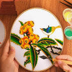 Loquat and Tit Cloisonné Enamel DIY Kit - OrientCrafted