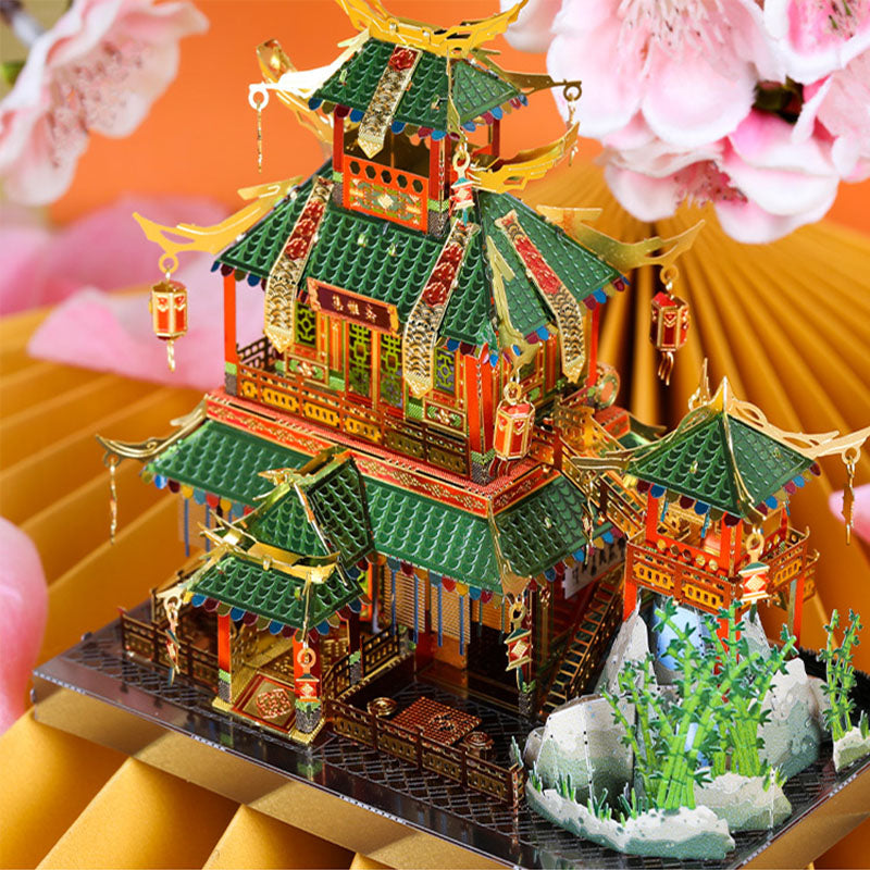 3D Metal Puzzle Traditional Chinese Architectural Model - OrientCrafted