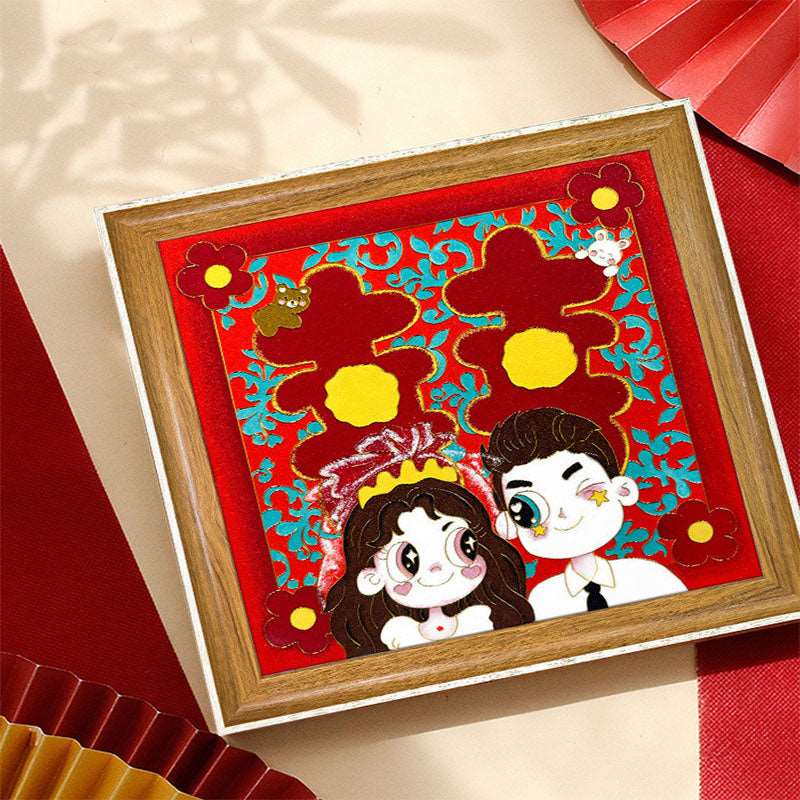 Wedding Gift Handmade Cloisonné Enamel Painting DIY Kit - OrientCrafted