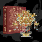 Nine Dragons And Nine Phoenix Crown Crown 3D Puzzle Kit - OrientCrafted