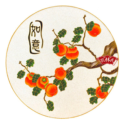 Golden Persimmon Cloisonné Sand Painting DIY Kit - OrientCrafted