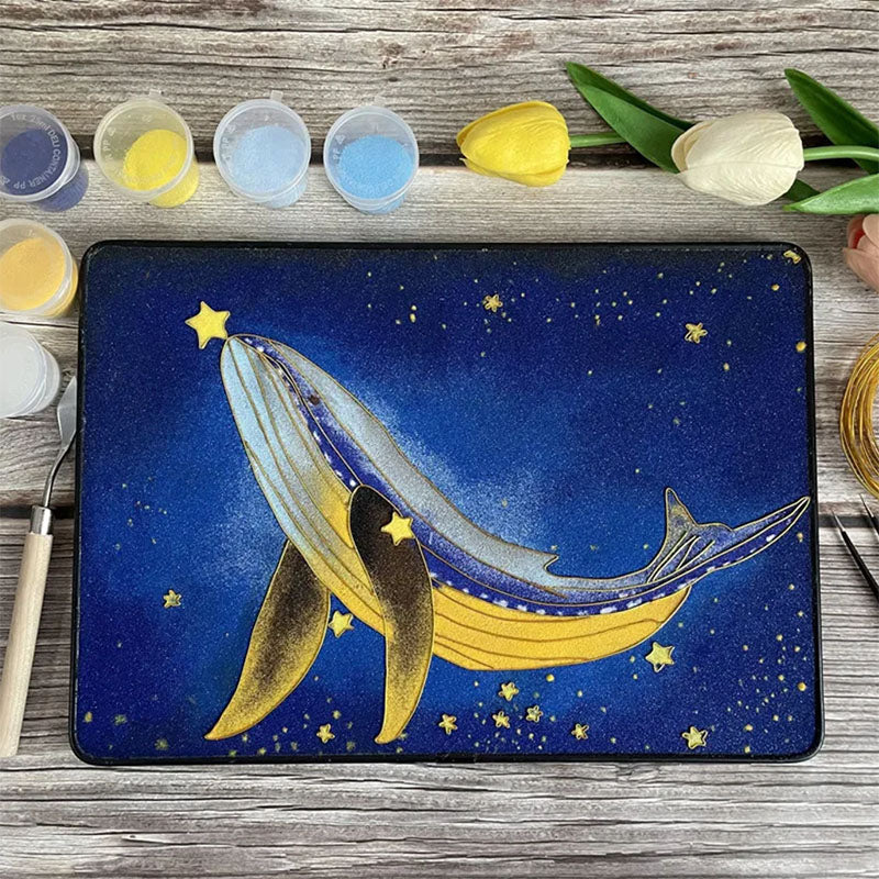 Cartoon Whale Cloisonné Enamel DIY Kit