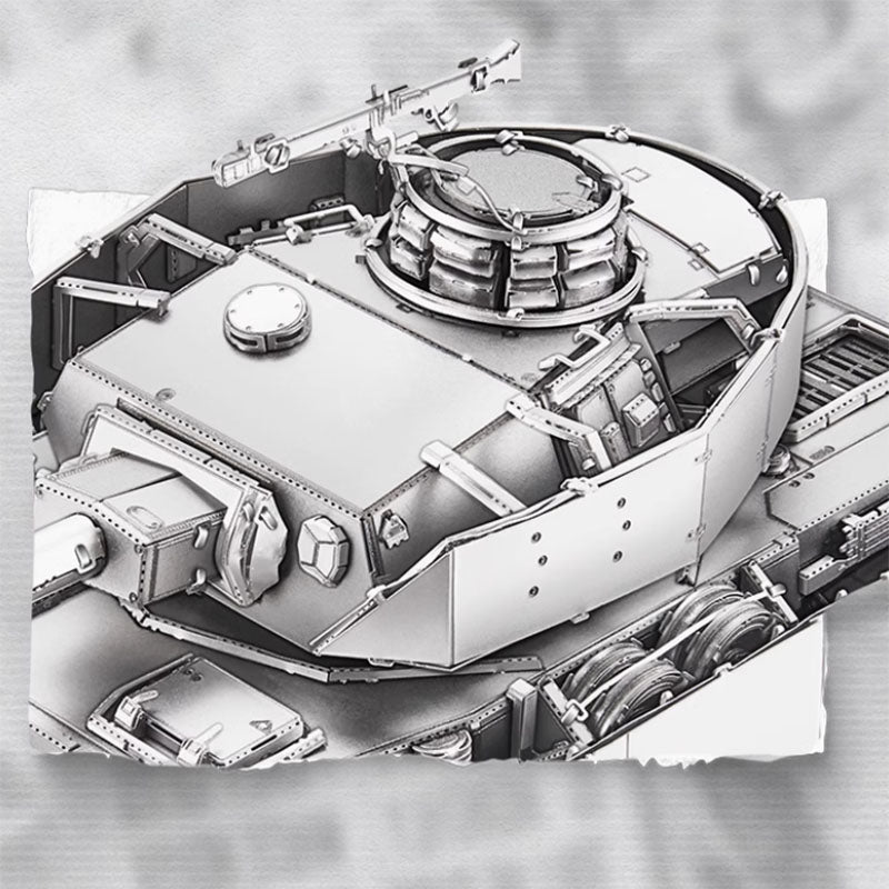 1:48 Panzer IV Tanks H 3D Puzzle Model - OrientCrafted