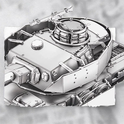 1:48 Panzer IV Tanks H 3D Puzzle Model - OrientCrafted