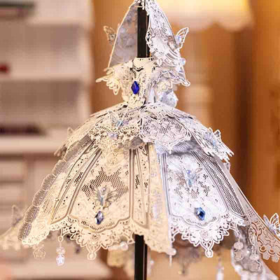 Wedding Dress Lolita 3D Metal Puzzle Model Kit - OrientCrafted