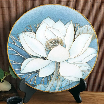 Lotus Flower Cloisonné Enamel DIY Kit - OrientCrafted