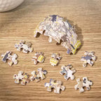 Cat 145-Piece 3D Table Clock Puzzle Creative and Unique Gift - OrientCrafted