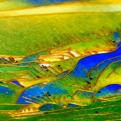 Exquisite Cloisonné Enamel Decor Kit with Bonus Frame - OrientCrafted