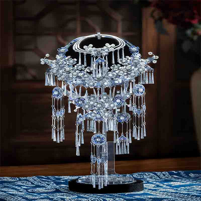 Miao Silver Crown 3D Puzzle Collectible Metal Model - OrientCrafted