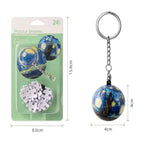 24-Piece 3D Puzzle Keychain Round Shape Creative Gift - OrientCrafted