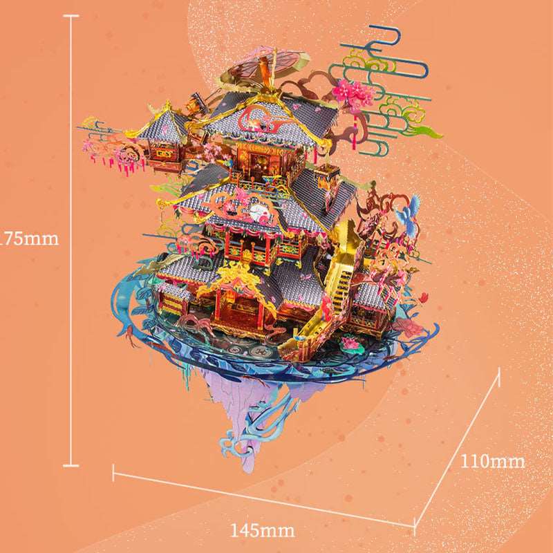 Marriage Pavilion 3D Metal Puzzle DIY Handmade Model - OrientCrafted