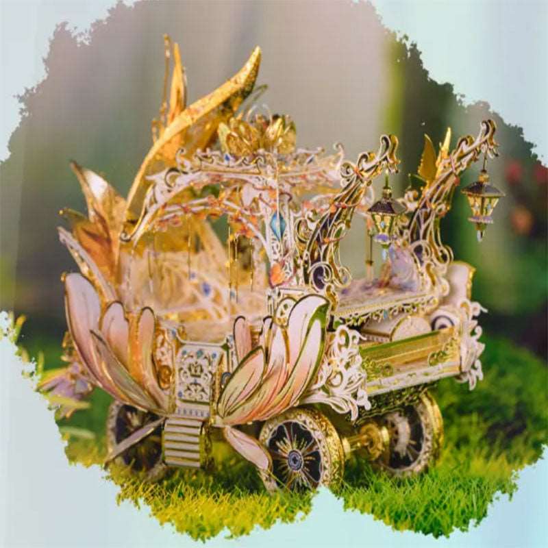 Elf's Carriage Metal Puzzle 3D Model Assembly Gift DIY - OrientCrafted