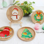 Christmas Cloisonné Enamel Coaster DIY Kit – Handmade Holiday Craft Set - OrientCrafted