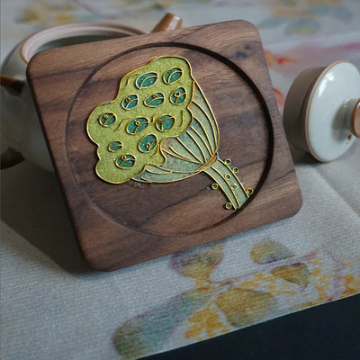 Beginner Lotus Seedpod Coaster Cloisonné Enamel DIY Kit - OrientCrafted