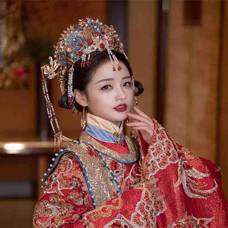 Luxury Handmade Phoenix Crown Hair Accessory - OrientCrafted