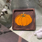 Beginner Pumpkin Coaster Cloisonné Enamel DIY Kit - OrientCrafted