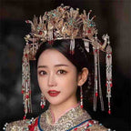 Handmade Luxurious Phoenix Coronet Crown Hair Accessory - OrientCrafted