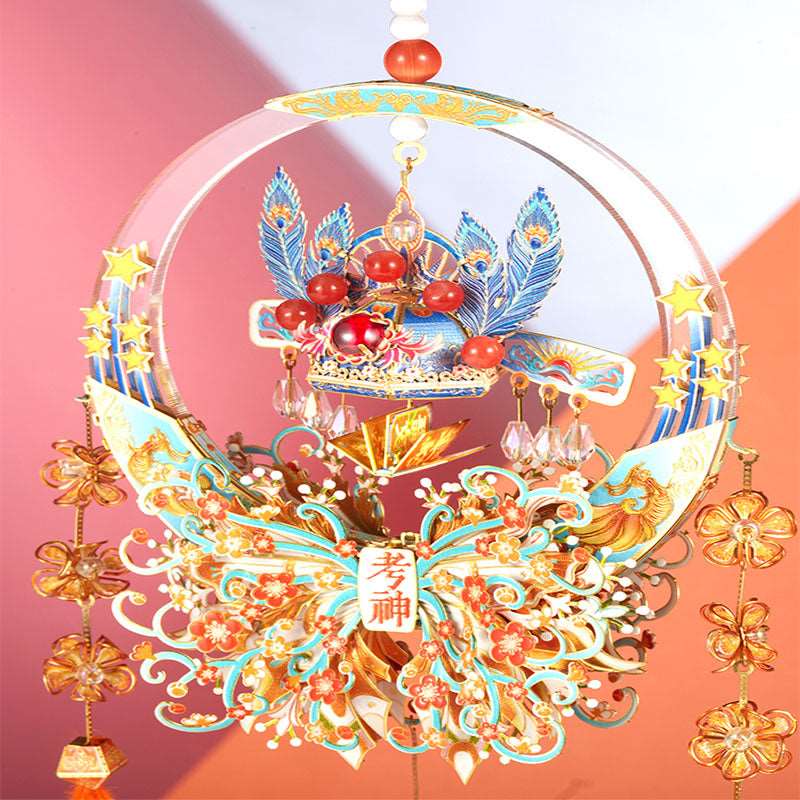 God of Exams Metal Puzzle 3D Model DIY Handcrafted Assembly Kit - OrientCrafted