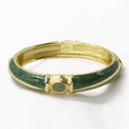 Bamboo Cloisonné Enamel Bangle - Rising Prosperity - OrientCrafted