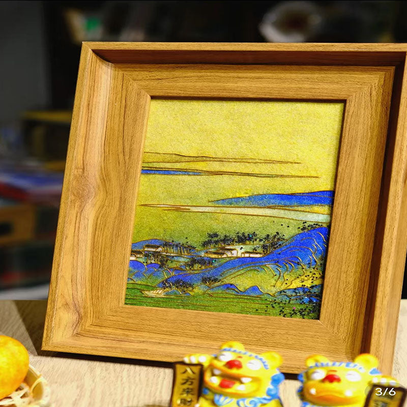 Exquisite Cloisonné Enamel Decor Kit with Bonus Frame - OrientCrafted