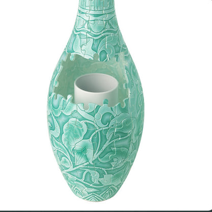 160-Piece Transparent 3D Puzzle Glaze Vase