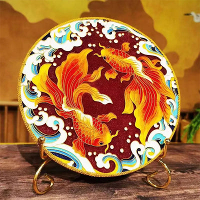 Koi Fish Cloisonné Enamel DIY Kit - OrientCrafted