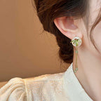 Handcrafted Vintage Bamboo Leaf Earrings - OrientCrafted