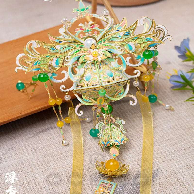 Miao Zu Perfume Pendant 3D Metal Puzzle DIY Handmade Model - OrientCrafted