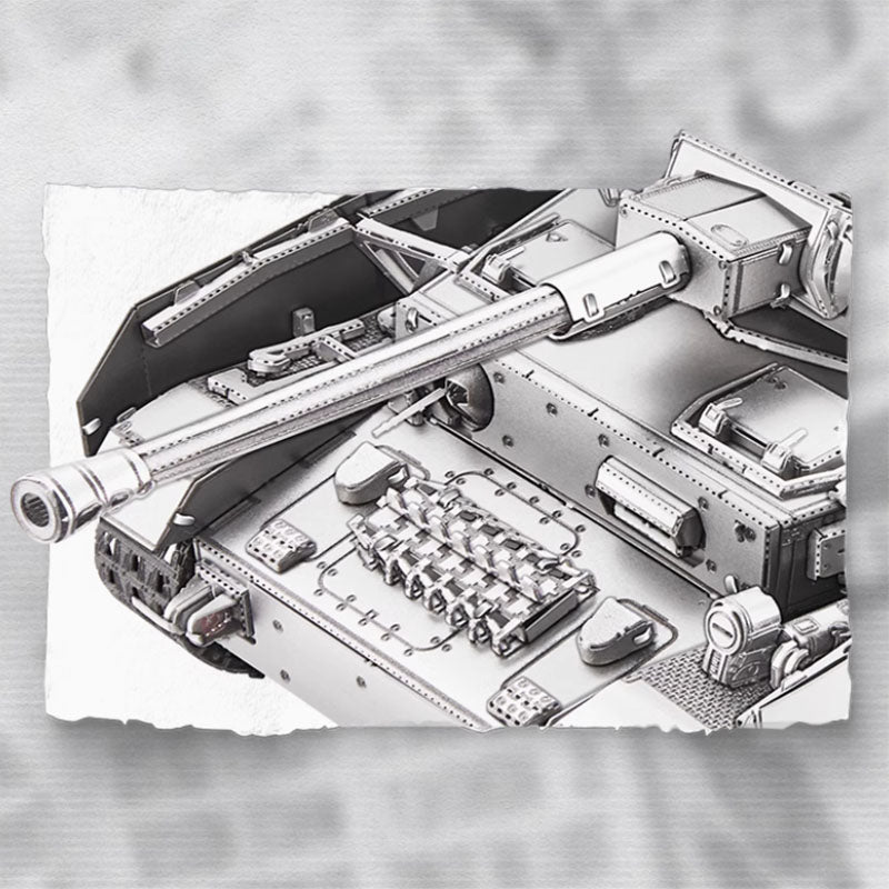 1:48 Panzer IV Tanks H 3D Puzzle Model - OrientCrafted